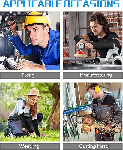 Miniatura 4 de Ramede 3 pares de mangas resistentes a los cortes con agujero para el pulgar, mangas protectoras para brazos, protectores de antebrazo