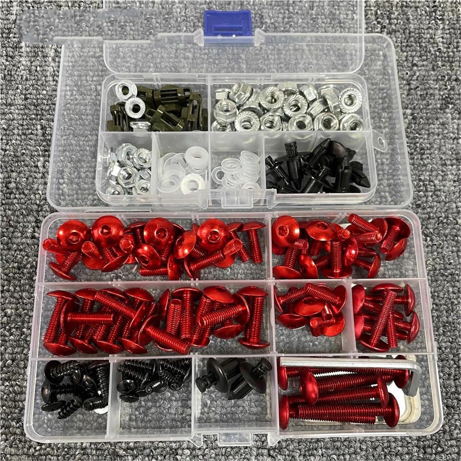 Revisión del ensamblaje Kit Montaje Carenado con Tornillos Motocicleta para Ducati para Panigale V4 V2 SP 959S para Supersport 939s 950(Type B)