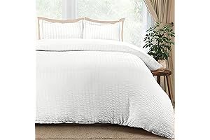 Utopia Bedding Seersucker Duvet Cover King Size