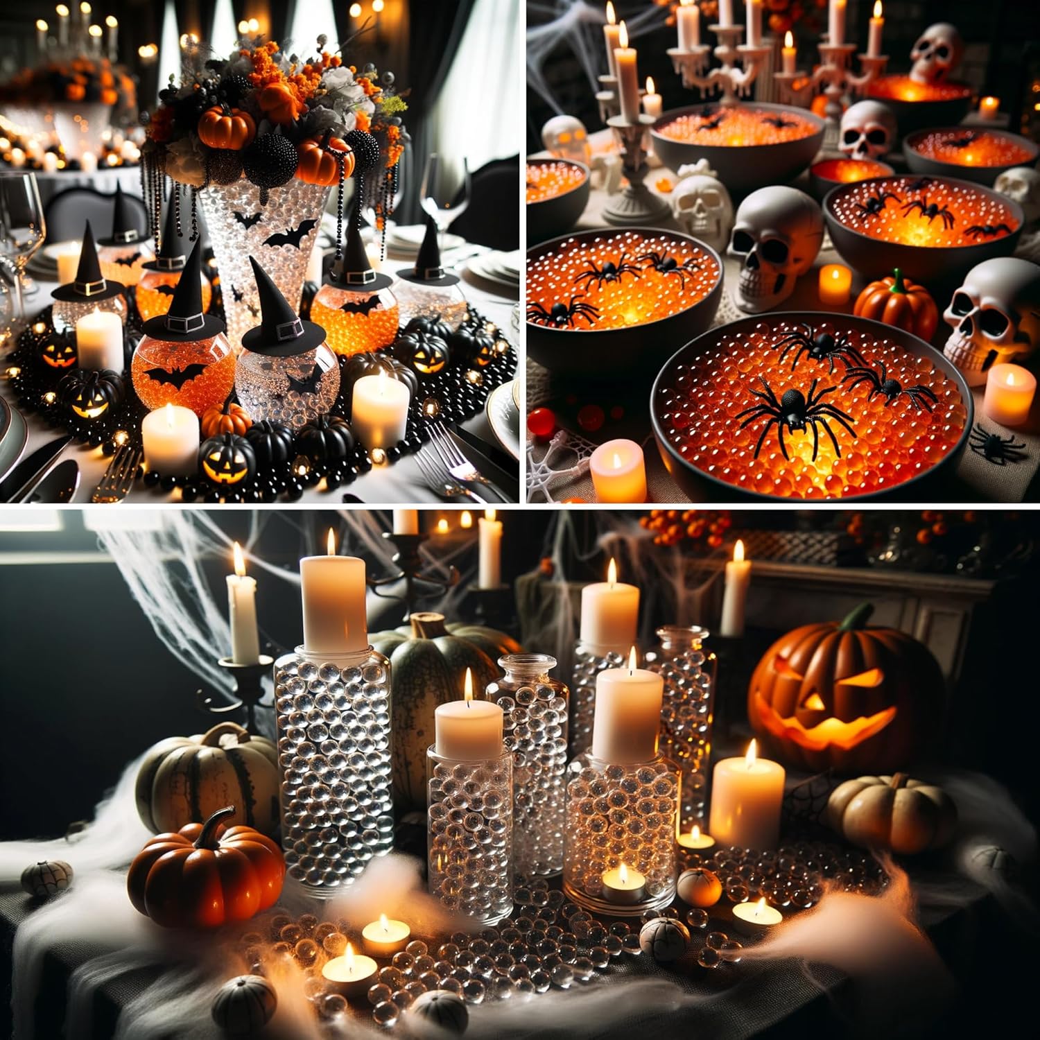 Sooper Beads Cuentas de agua transparentes de 8 onzas para llenar jarrones deslumbrantes