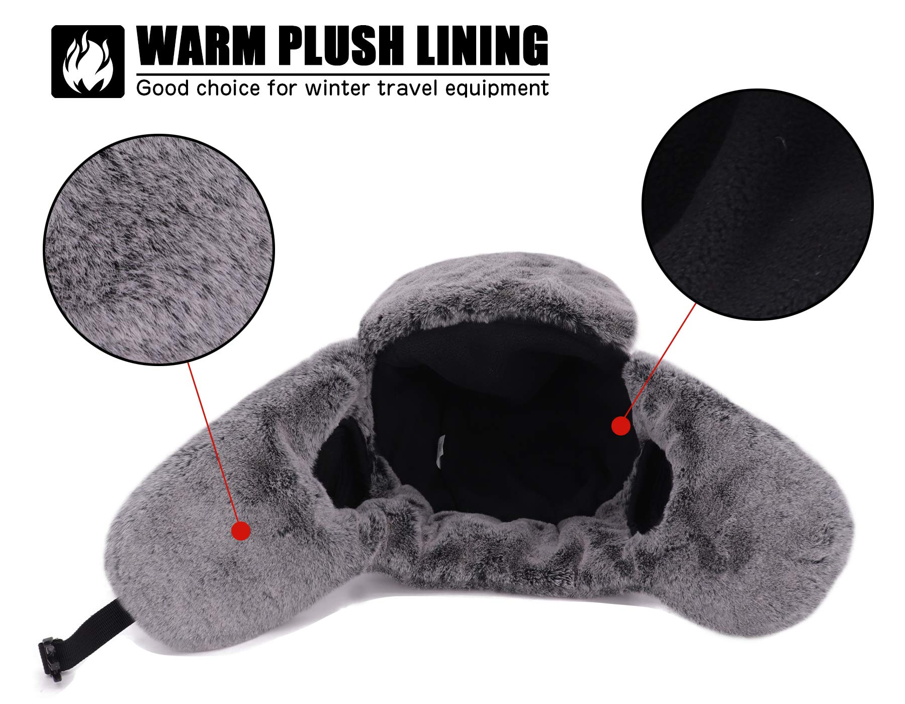 Gisdanchz Sombrero de Invierno Impermeable A Prueba de Viento Gorro Ruso Sombrero de Esquí