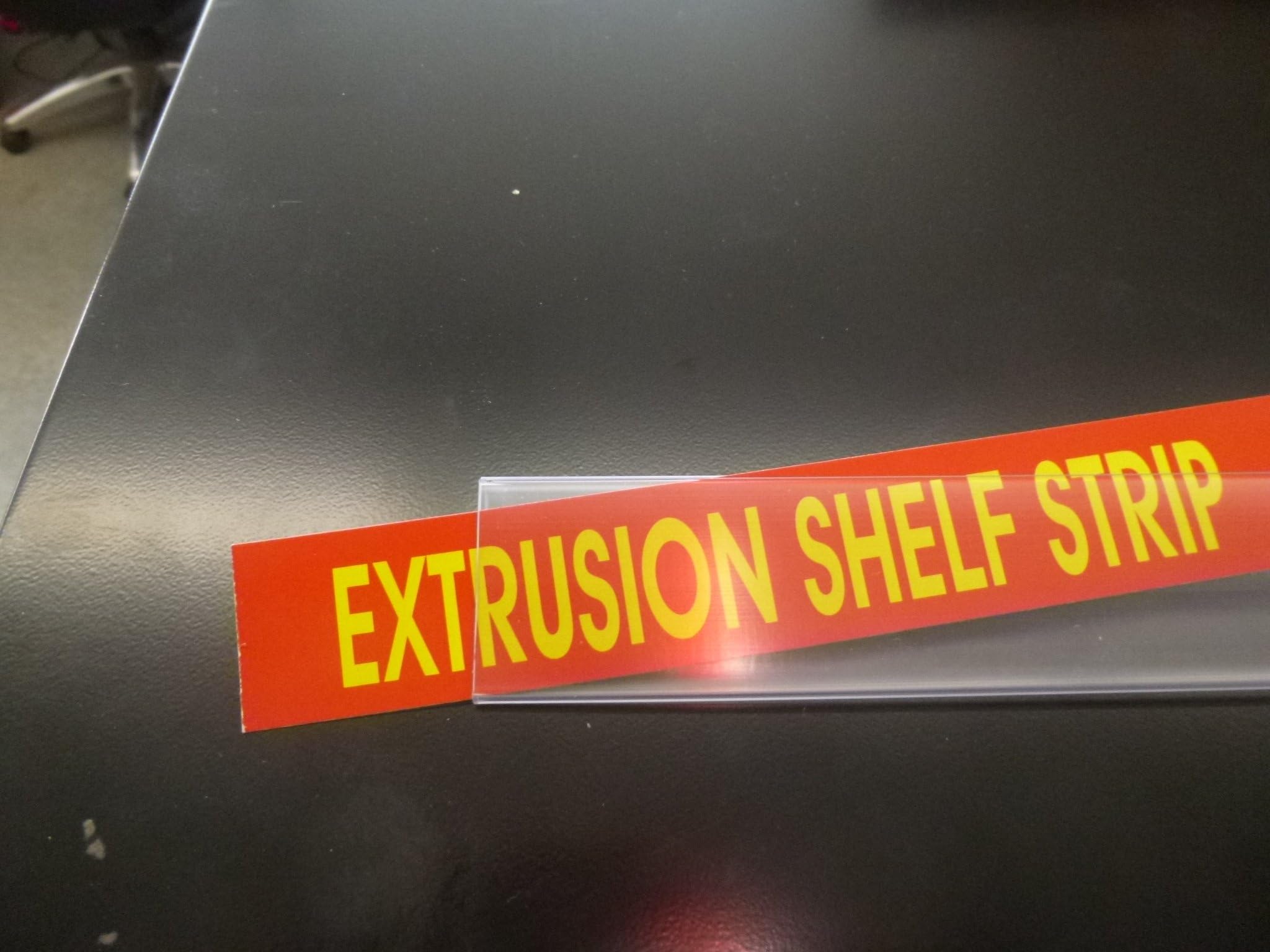23.5" x 1.5" Wire Rack Label Holders Retail Sign Plastic Extrusions shelf strips