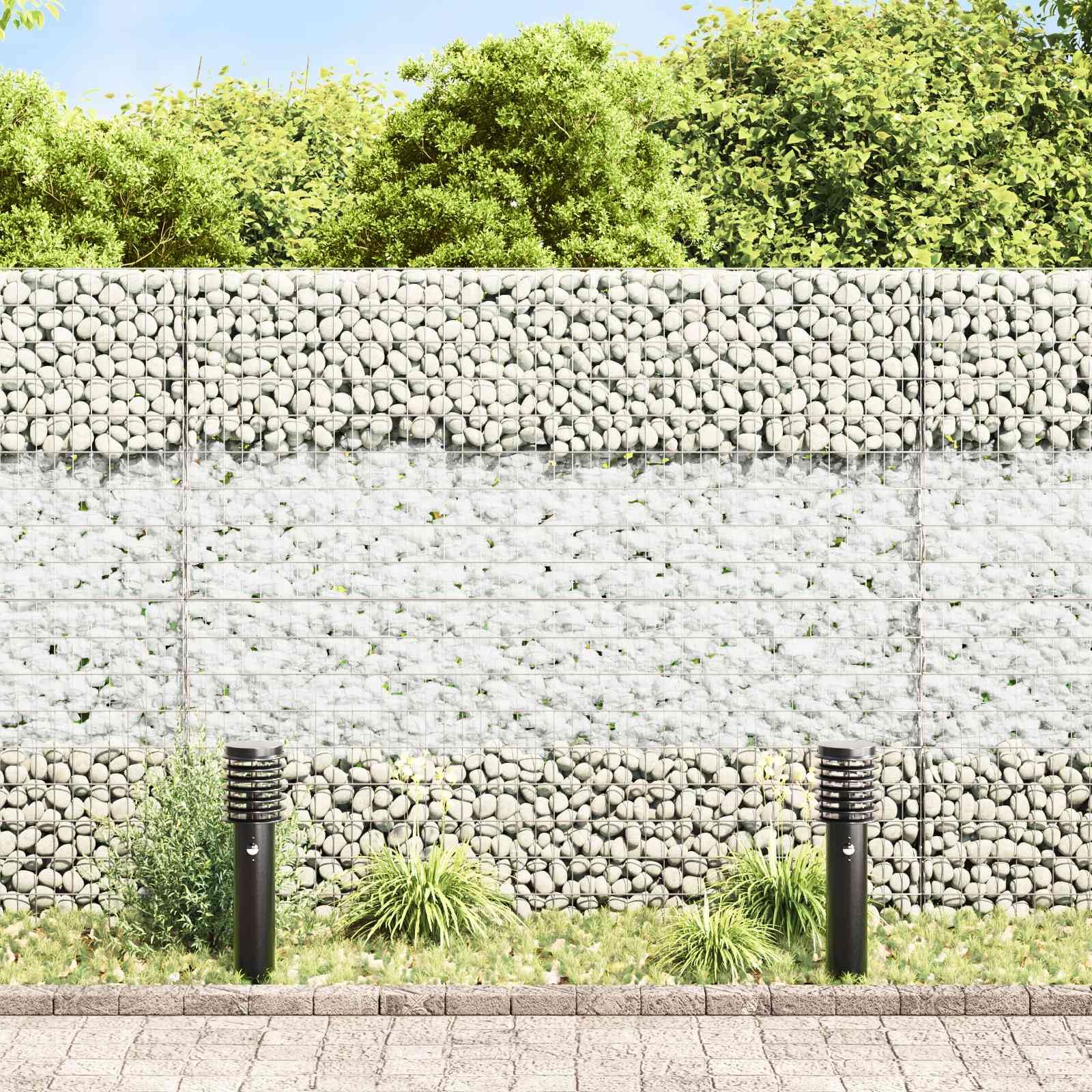 Pietre decorative in vetro bianco, 6-12 cm, 25 kg, per giardino e laghetto, pietre decorative per esterni, elegante decorazione da giardino e terrazza