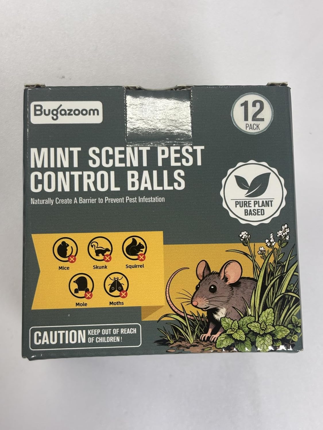 Natural Moth Balls for Mice Deterrent‌ 42 Pack – Peppermint Oil Rodent & Rat Repellent for Indoor/Outdoor Use, Safe for Pets & Humans, Long-Lasting Pest Control for Squirrels, Skunks, Chipmunks‌