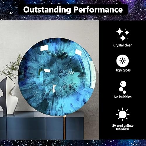 Miniatura 4 de Resina epoxi de 32 onzas – Kit de resina epoxi transparente – Sin amarillamiento ni burbujas resina de fundición para manualidades de arte, joyería