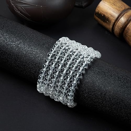 Miniatura 5 de MIRGREE 120pcs 8mm Natural Gemstone Round Smooth Spacer Loose Stone Beads for Jewelry Making,Link Bracelets,Necklaces,Strand with Crystal Stretch