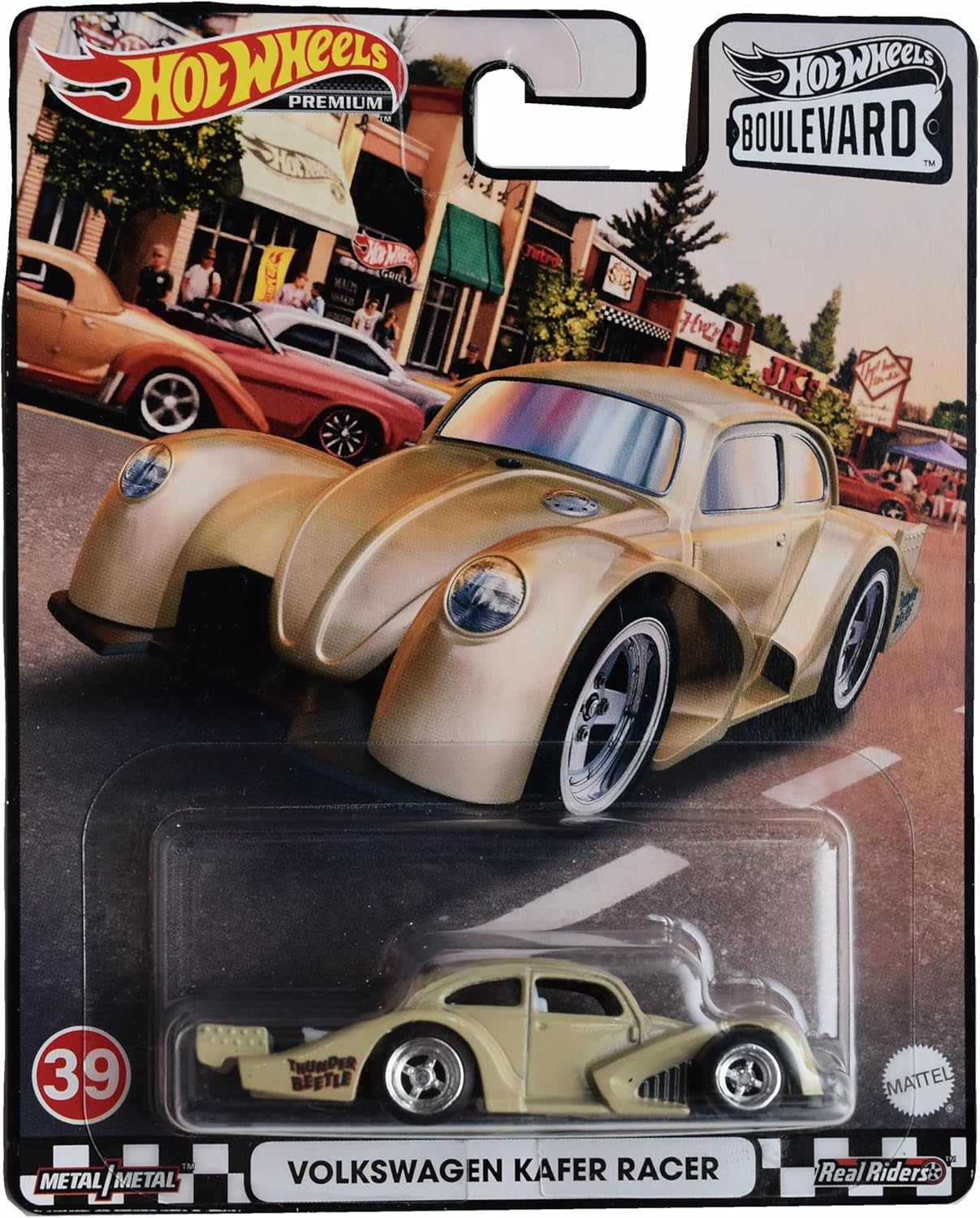 Hot Wheels Volkswagen Kafer Racer, Boulevard [tan]