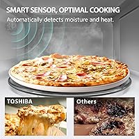 Vista 2 de TOSHIBA ML2-EM12EA(BS) Horno microondas para encimera con diseño elegante como elementos esenciales de cocina, sensor inteligente, modo ecológico