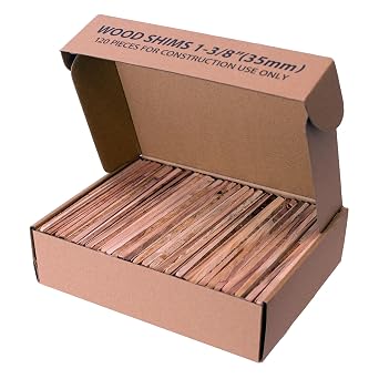 ZAK 8-Inch Wood Shims for Leveling Pro Pack 120 Count Wedges for Toilets, Doors, Tables & Furniture Strong Hardwood Shims for Uneven Floors. (1)