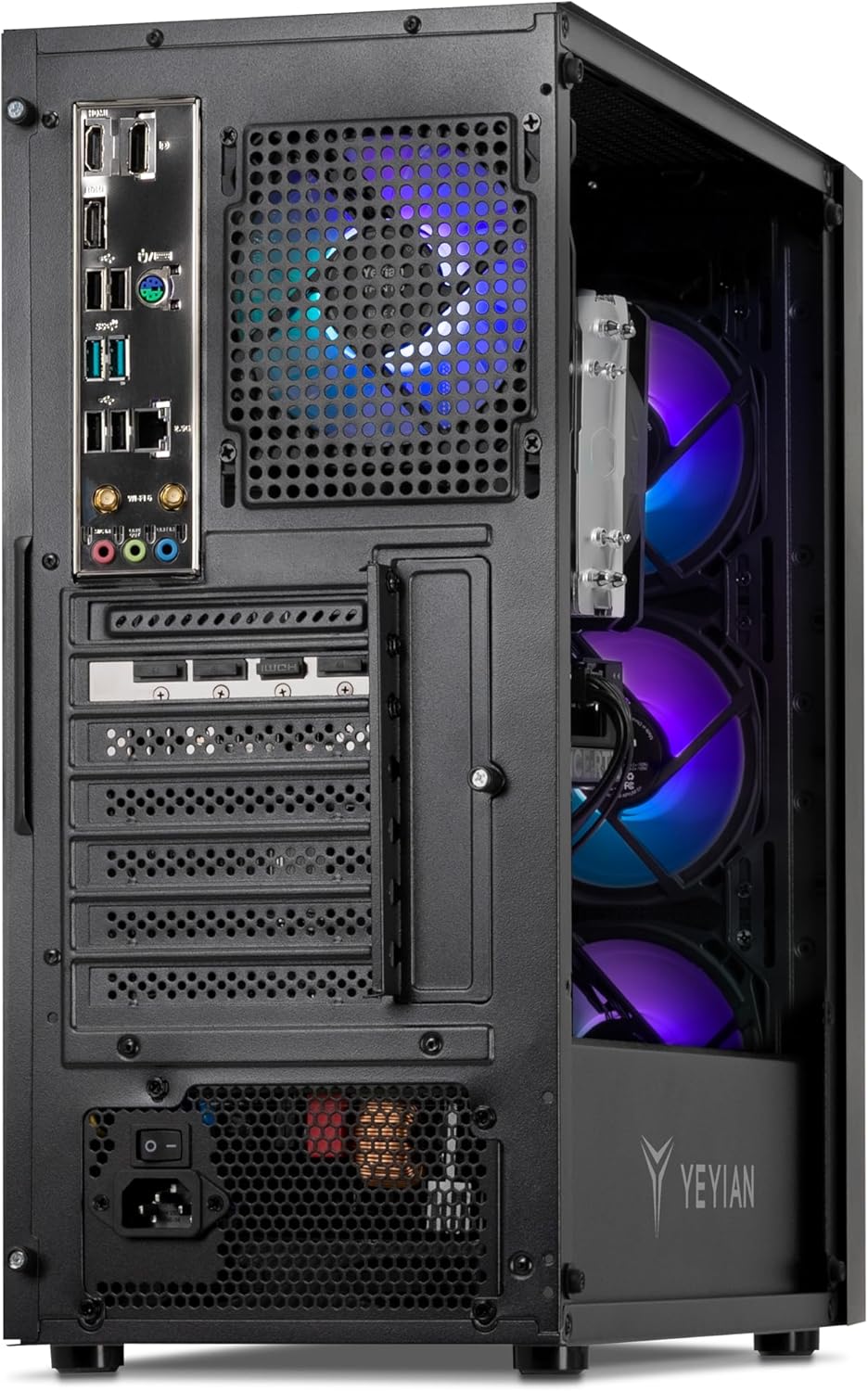 YEYIAN Yumi Gaming PC - Intel i5 13400F 4.6 GHz, RTX 4060 8GB Desktop Computer, 2TB NVMe SSD, 32GB DDR5 RAM, 650W PSU, Intel B760, Win 11 Home Prebuilt Tower PC, WiFi Ready