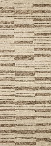 Miniatura 4 de Chris Loves Julia x Loloi Polly Collection POL-04 - Alfombra decorativa beige y tabaco de 2 pies x 5 pies