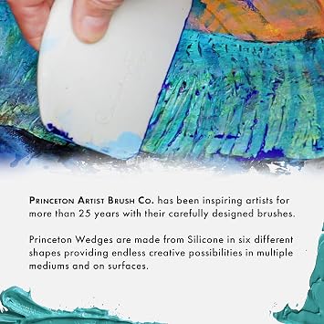 Princeton Artist Brush Catalyst Silicone Wedge Tool, Blue W-02