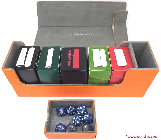 Foto 4 de 8 de docsmagic.de Premium Magnetic Tray Long Box Orange Medium + 3 Flip Boxes - Orange
