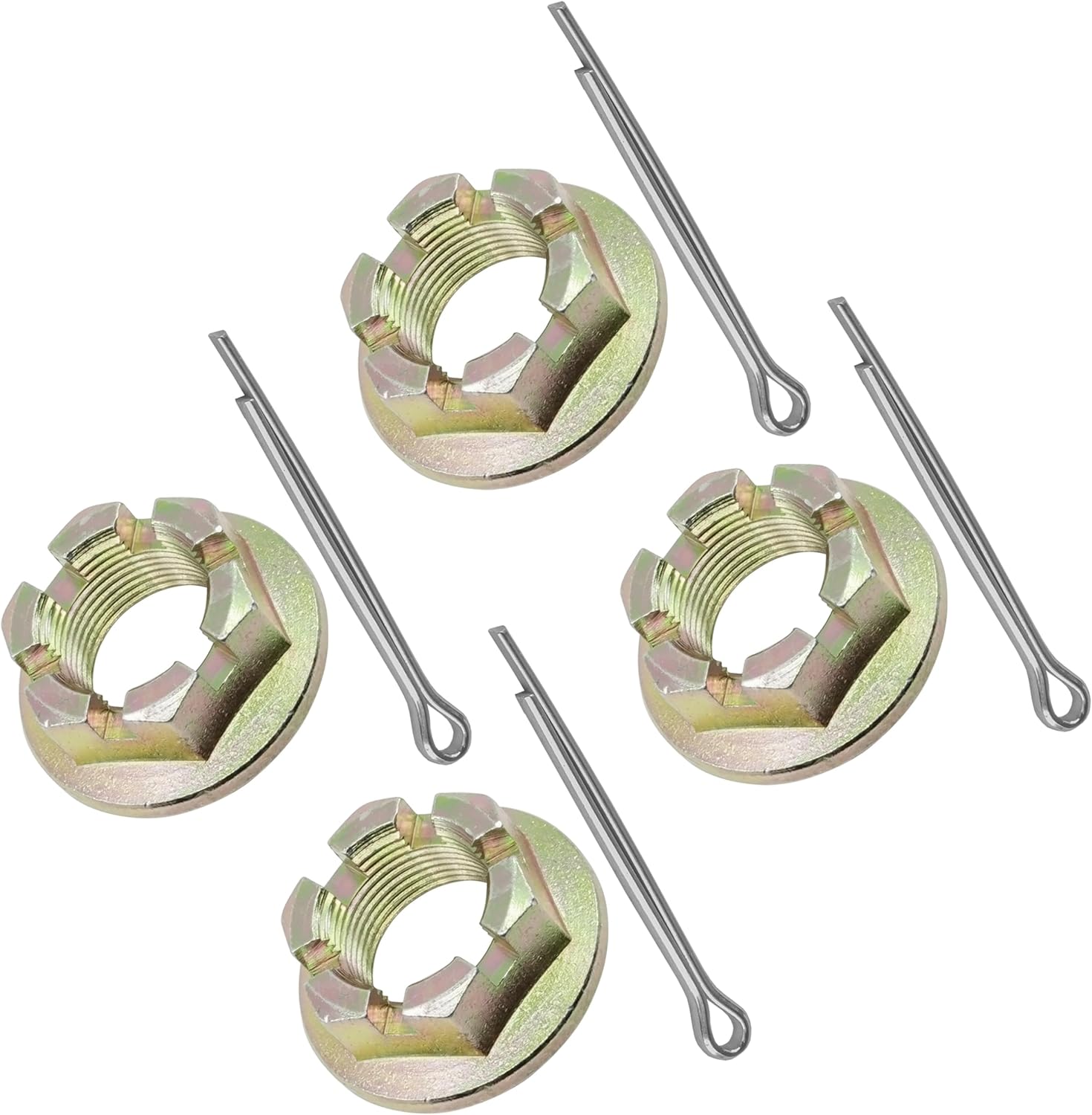 Caltric Front and Rear Wheel Castle Nut Compatible with Arctic Cat Prowler HDX 700 XT 2011-2015 4x