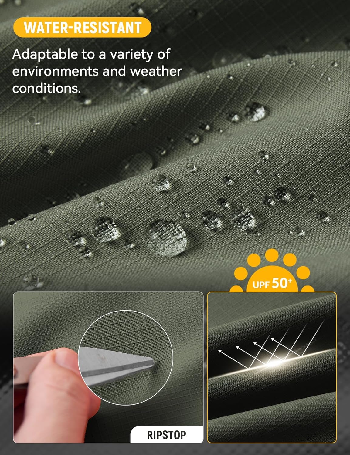 baleaf Women's 7'' Hiking Shorts Lightweight Water Resistant Athletic Golf Cargo Shorts with Zipper Pockets Quick Dry Summer - Image 5