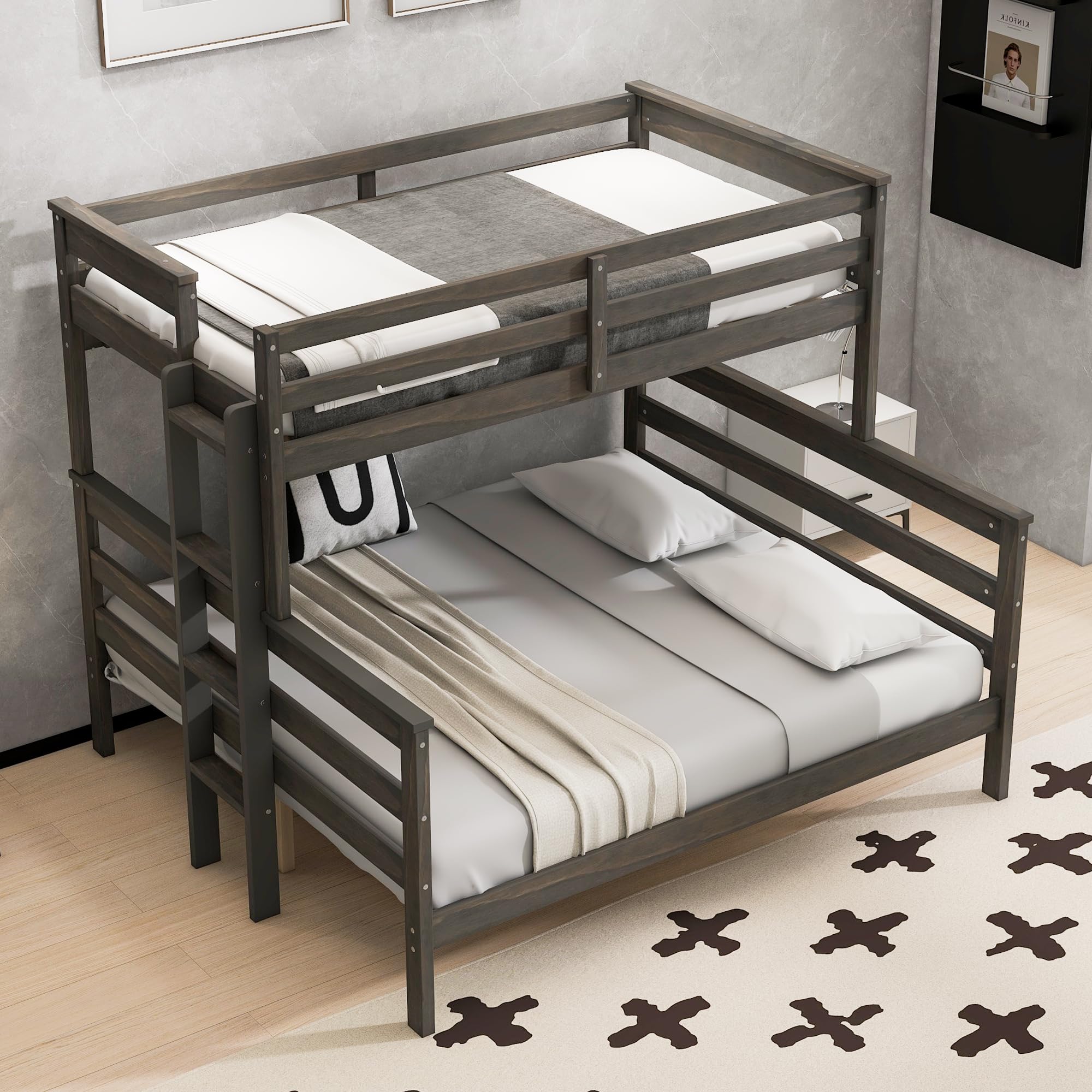 Merax Twin XL Over Queen Bunk Bed