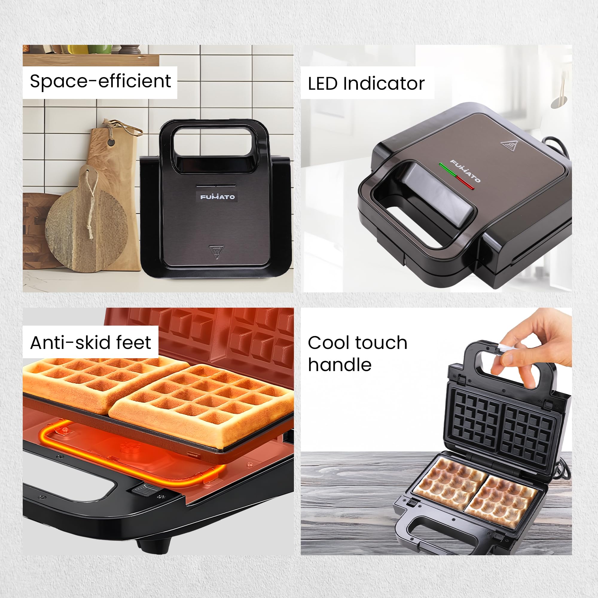 2-in-1 Waffle Maker & Sandwich Maker - The Better Home -6 2-in-1 Waffle Maker & Sandwich Maker - The Better Home -6