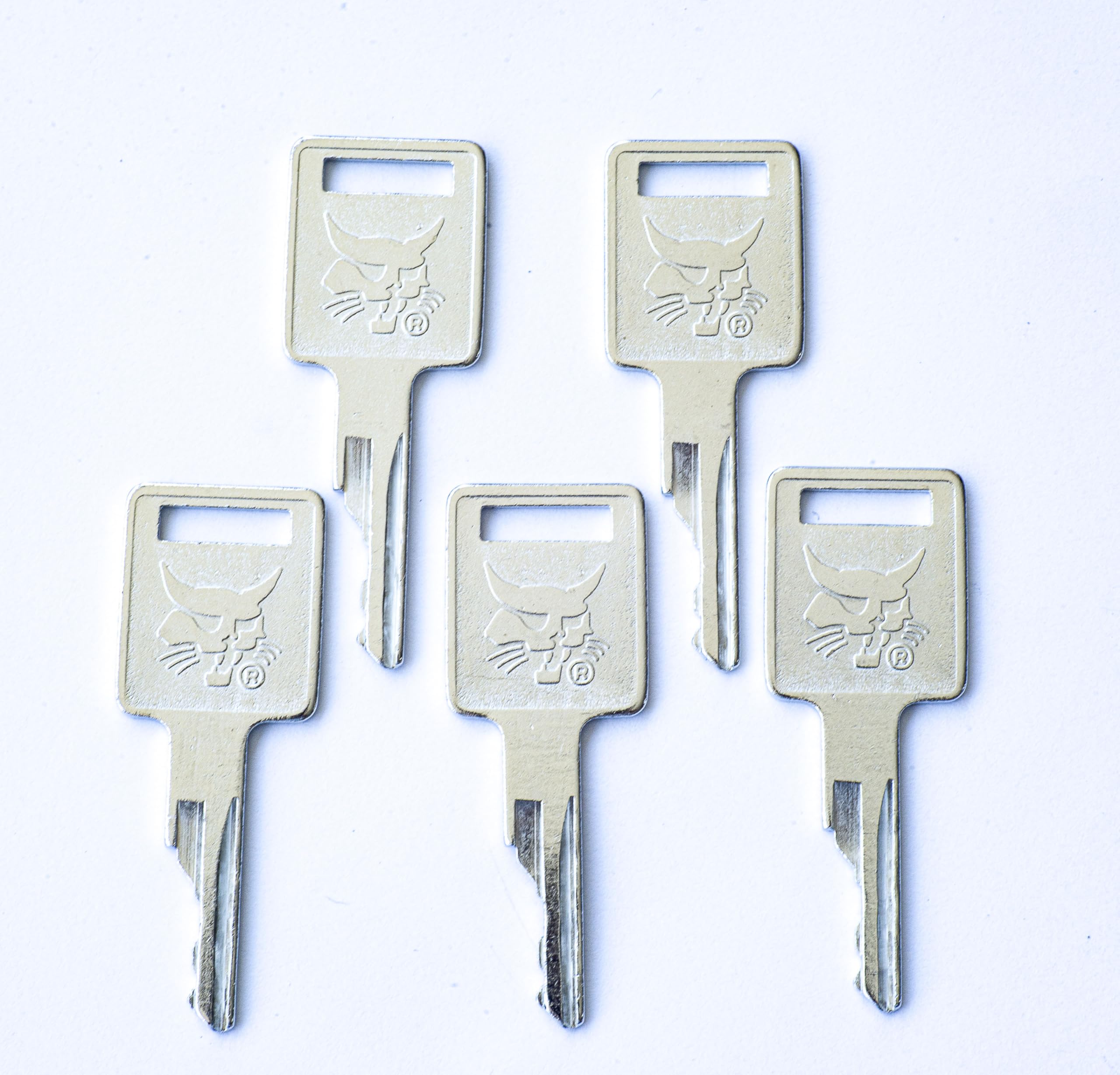 Chiavi di accensione e porte, 6693241 6709527 A77313 307852A1, confezione da 5 per Skid Steer Bobcat S130 S175 S220 S300 S450 S550 A220 T140 T10 T2 50 T3 00 T590 T650 730 742 763 843 864 963 310 440