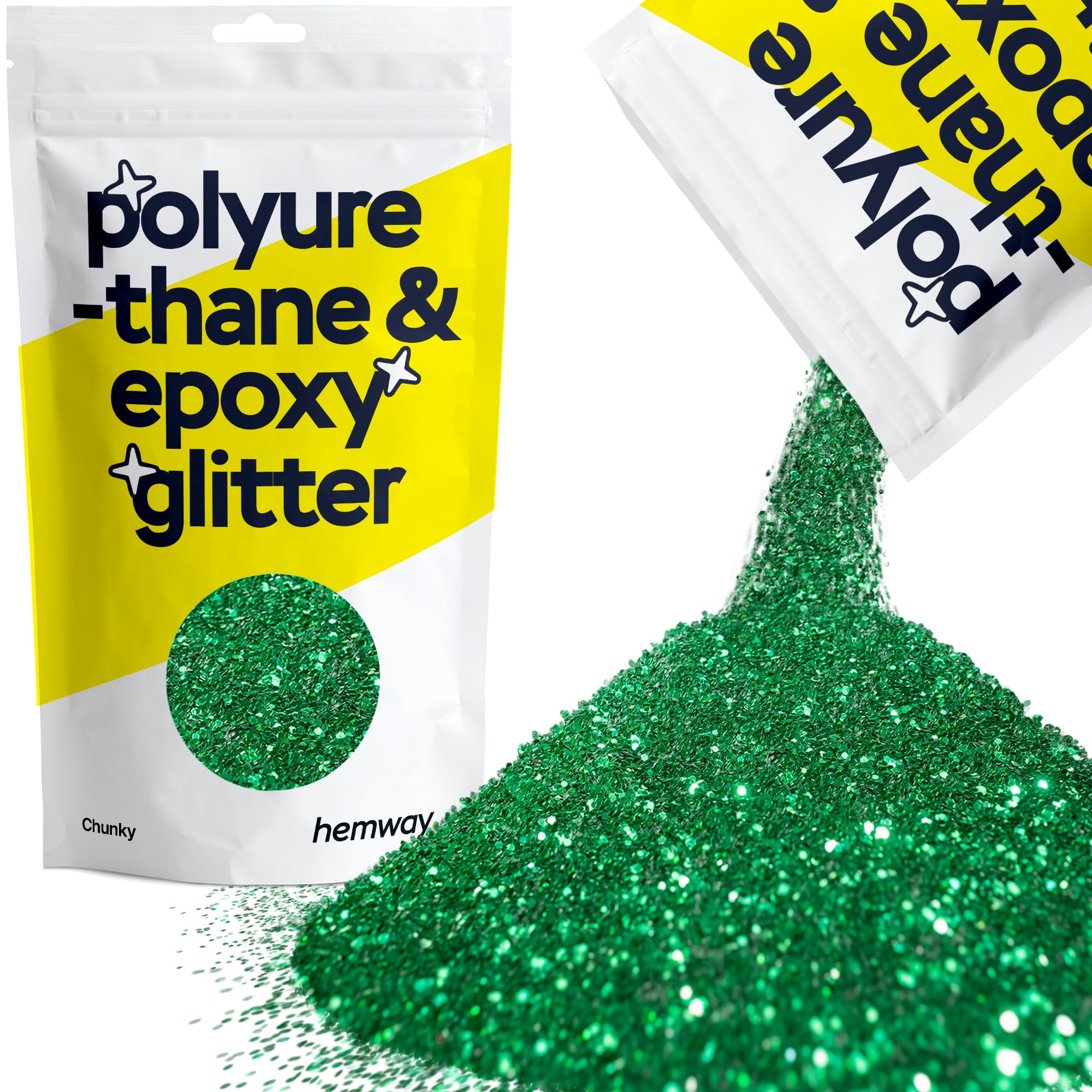 Hemway Resin Glitter Bronze Brown 100g Super Chunky | Polyurethane & Epoxy Glitter for Resin Crafts, Tumblers, Coasters, Floor & Table Art — view 181