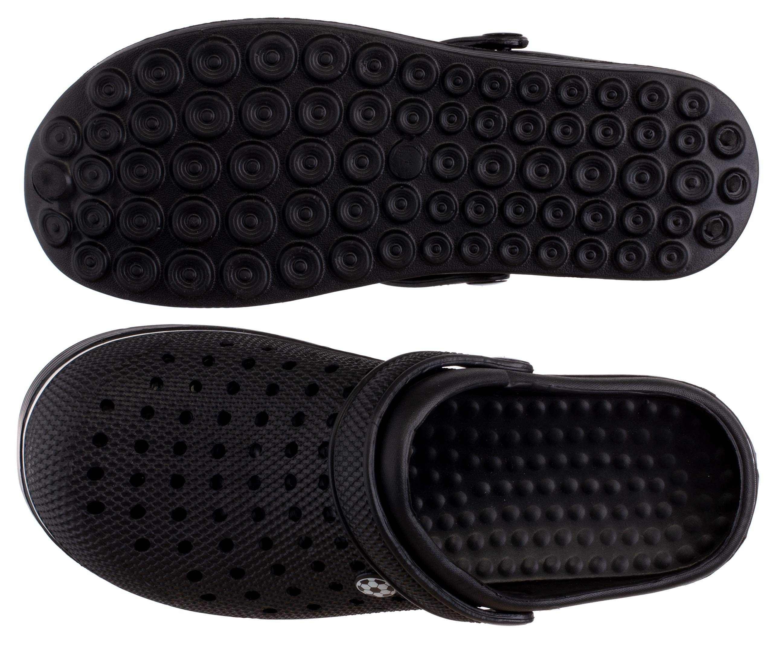 Brandsseller Herren Clog Fußball Sommerclog Badeschuh Gartenschuh Hausschuh