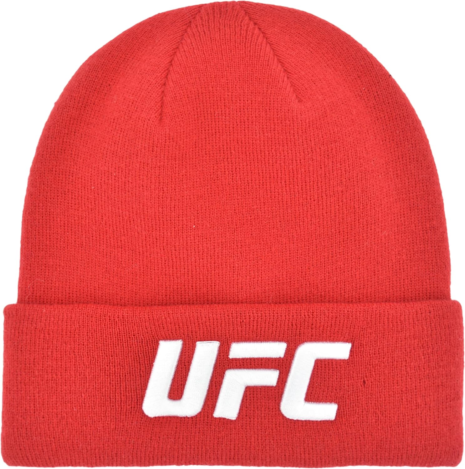 Concept One Unisex Adult UFC Beanie Hat, Cuffed Winter Knit Cap with Logo