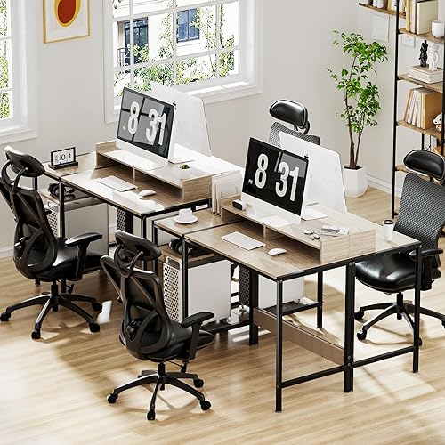 Miniatura 4 de MINOSYS Escritorio para computadora, escritorio para juegos de 43 pulgadas, escritorio de oficina en casa con almacenamiento, escritorio pequeño con