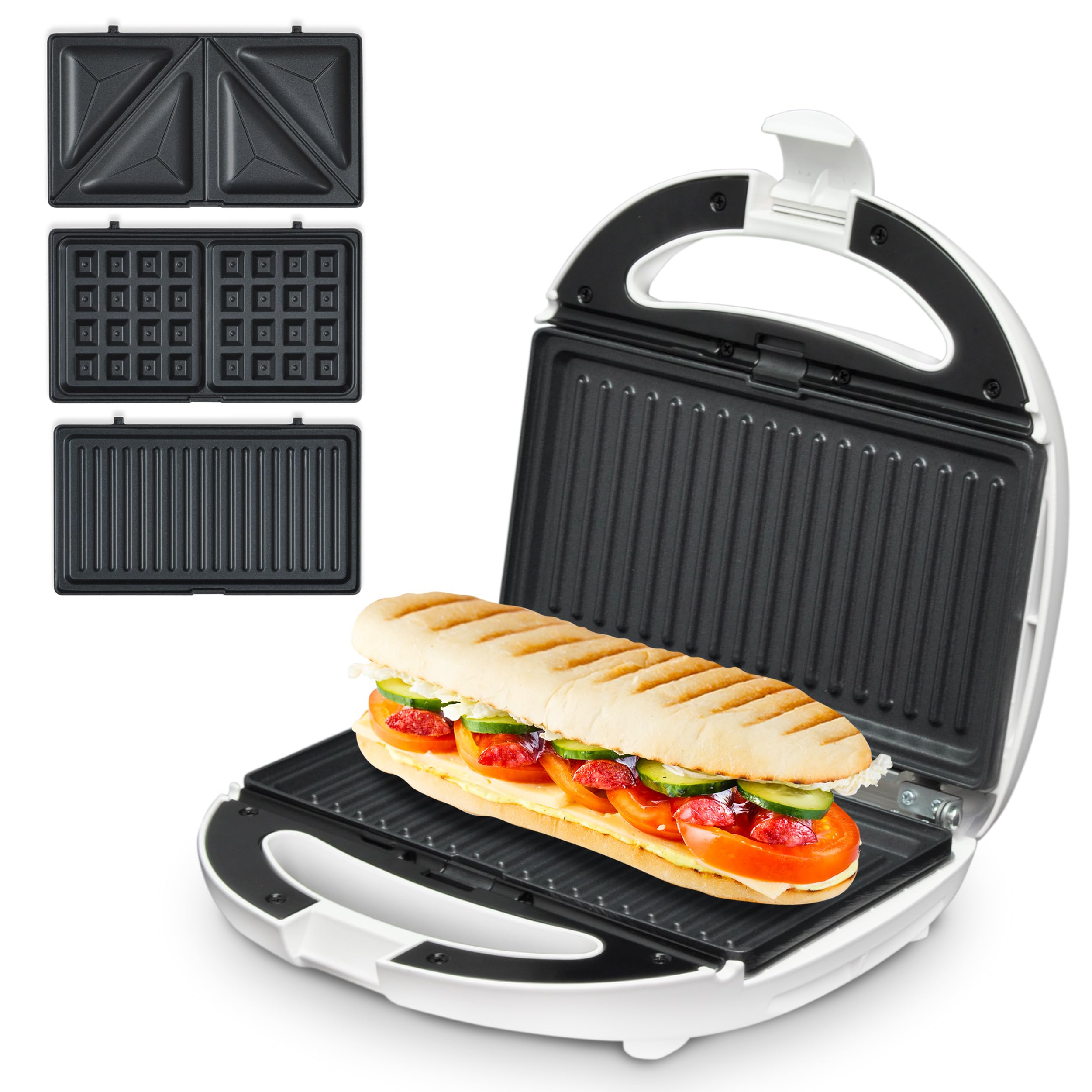 Amazon | applife ホットサンドメーカー W 3プレート | ホットサンド 