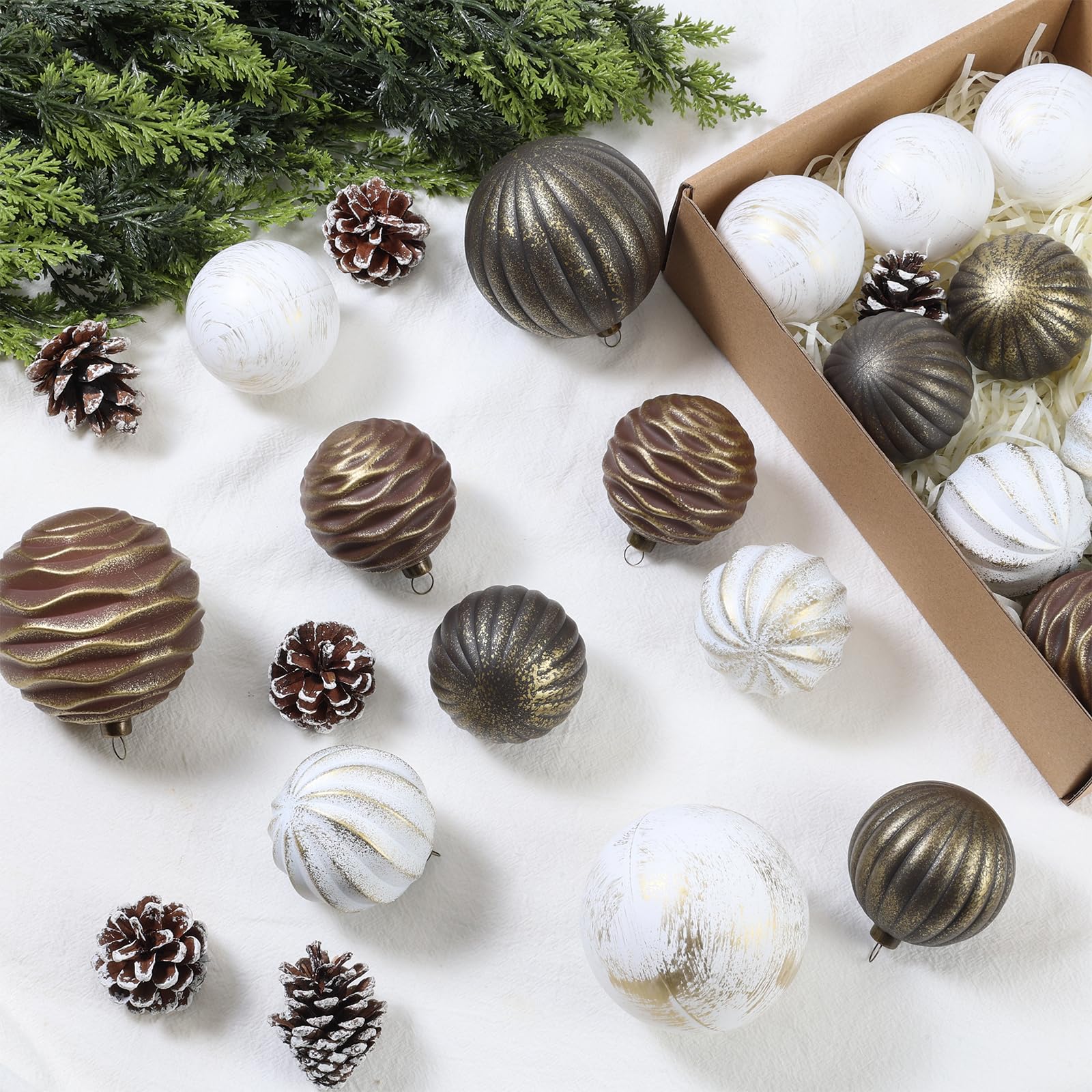 Amazon.com: 25-Pack Vintage Christmas Ball Ornaments Classic