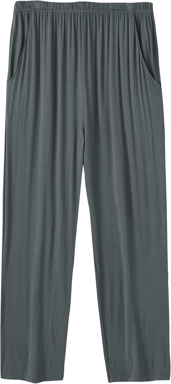 MoFiz Men's Pajamas Set Short Sleeve Bottom PJ's Pants Bedroom Pijama Sleep Night Suit 2 Piece Pjs Set Ultra Soft - Image 3