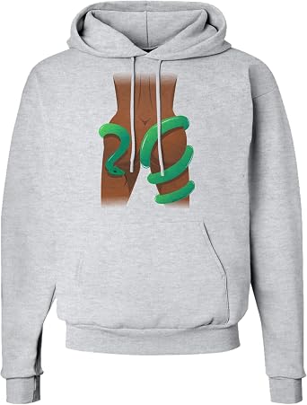 TOOLOUD Lady Anaconda Design Dark Hoodie Sweatshirt Hooded Pullover Pockets