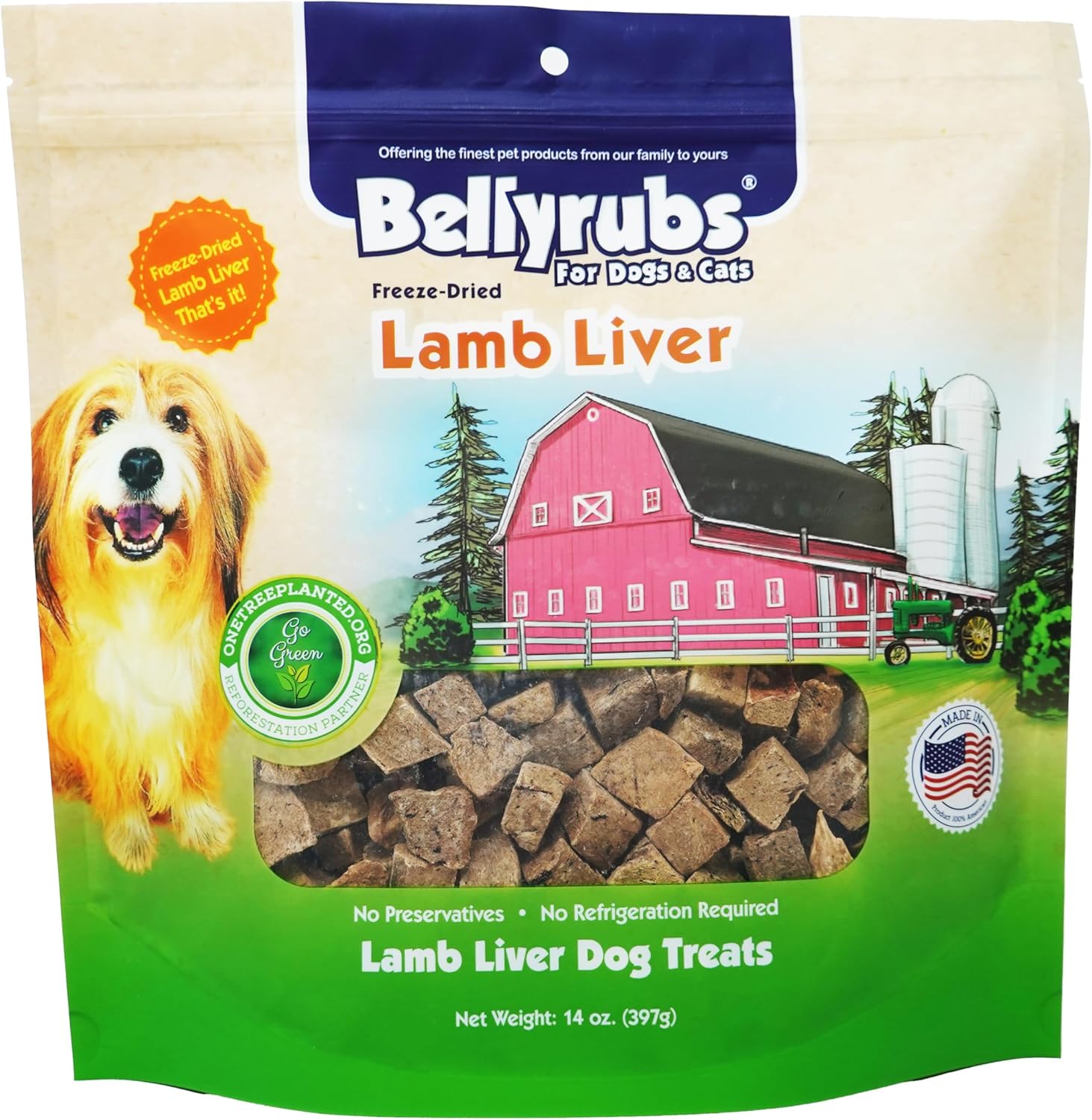 Freeze-Dried Beef Liver Treats for Small to Large Dogs 5lbs |100% Real Beef Liver Chews | All-Natural Gluten & Grain Free| High Protein Premium Dog Training Treat | Made in USA