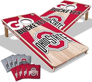 YouTheFan NCAA 2’ x 4’ Professional Wood Cornhole Game with Logo Bags