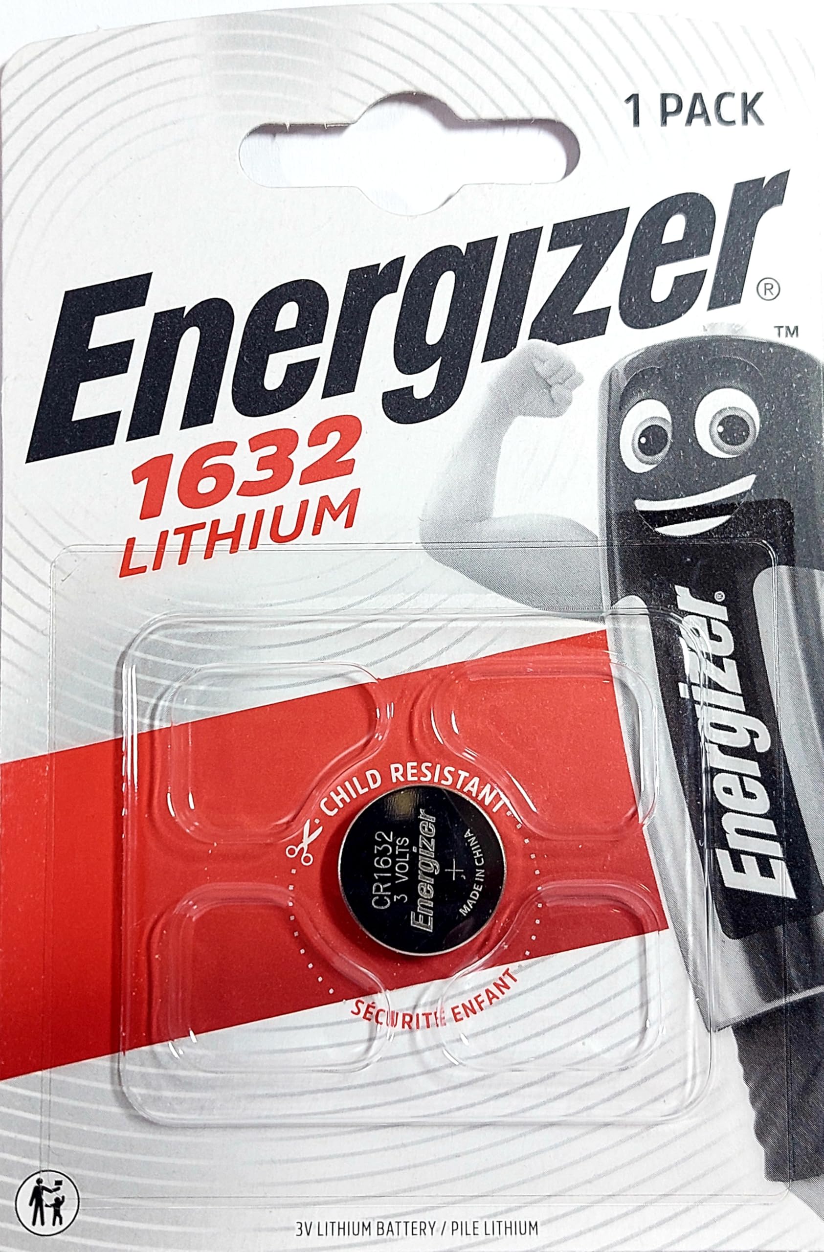 CR1632 Lithium Button Cell Battery 3 V Energizer