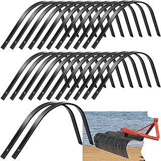 Blulu 6 Pack Rock Rake Tines 1" x 5/16" One Bolt Mount Replacement for