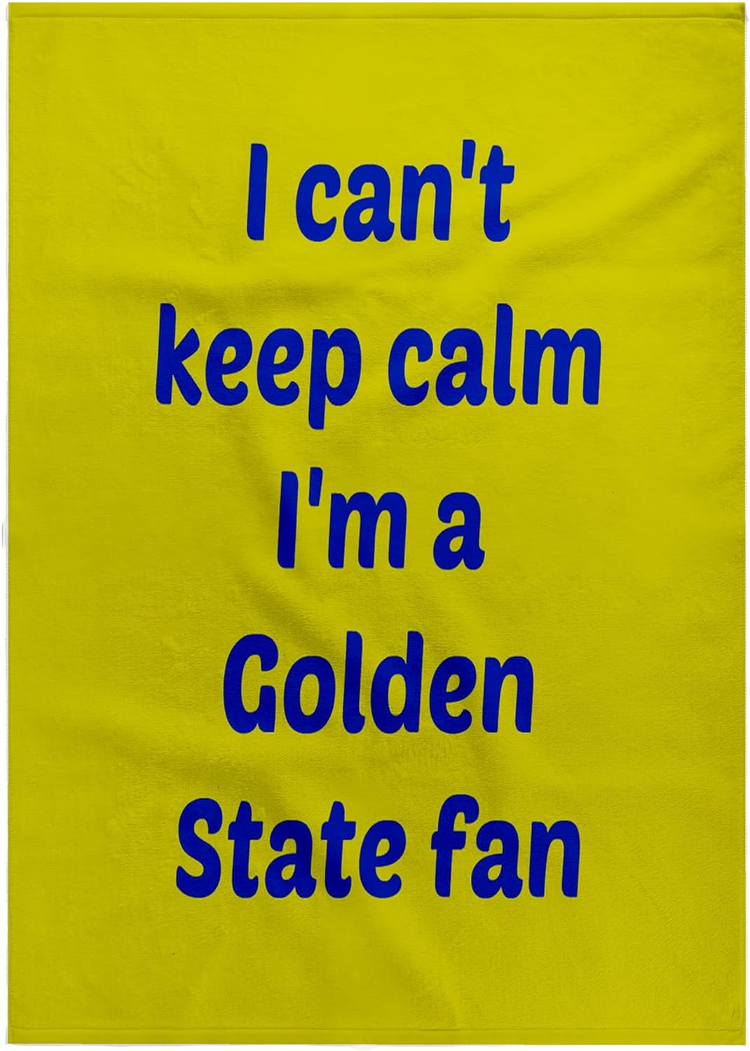 3dRose I Cant Keep Calm Im a Golden State Fan, Blue, Gold 22x30 Bath Hand Pool Towel