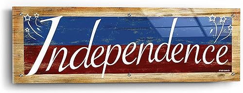 Miniatura 2 de Epic Art 'Independence' por Ed Wargo, arte de pared de cristal acrílico, 36 x 12 pulgadas