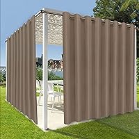 Vista 42 de OutdoorLines Cortinas impermeables para interiores y exteriores para patio – Panel de cortina de privacidad y bloqueo solar con ojales, resistente a