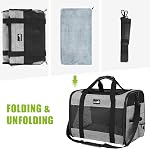 Pet Carrier Bag Large, Cat Carrier Handbag, Portable Dog Travel Bag, Breathable Mesh Fabric, Suitable for Both Long and Short Trips, Used for Cats and Puppies Under 7KG (L,Grey)