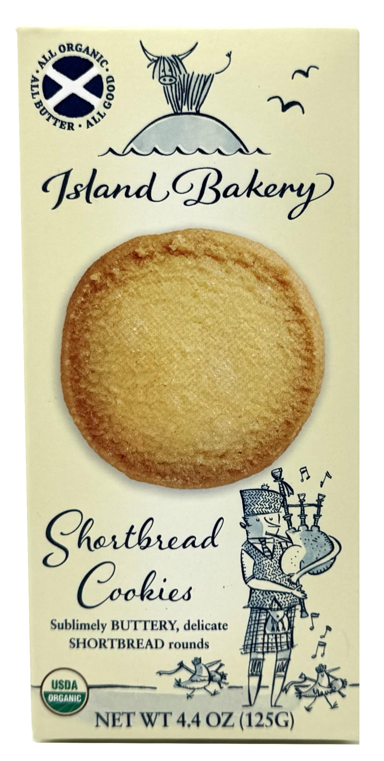 Island Bakery Organic Shortbread Cookies – Traditional Shortbread Cookies, Organic Shortbread Cookies, Made in Scotland 4.4 Ounce