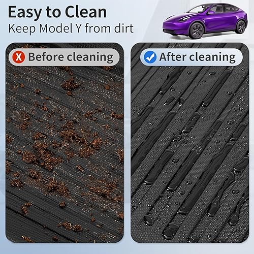Miniatura 6 de TSLDRV Juego completo de 9 alfombrillas para el suelo de Tesla modelo Y de 7 plazas 2024 2023-2020, para todo tipo de clima, accesorios para Tesla