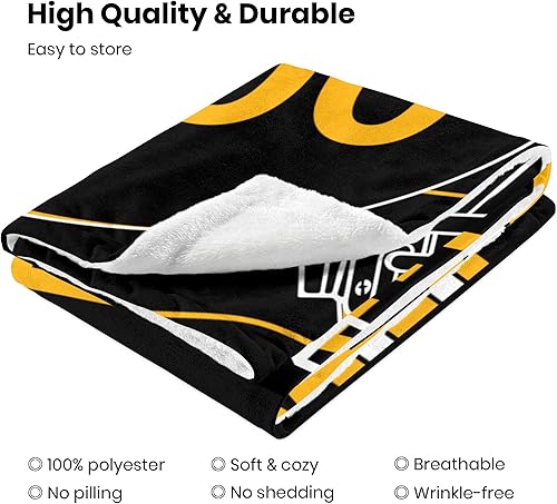 Miniatura 5 de ANTKING Manta de felpa personalizada de Pittsburgh para hombres, mujeres y jóvenes, regalo