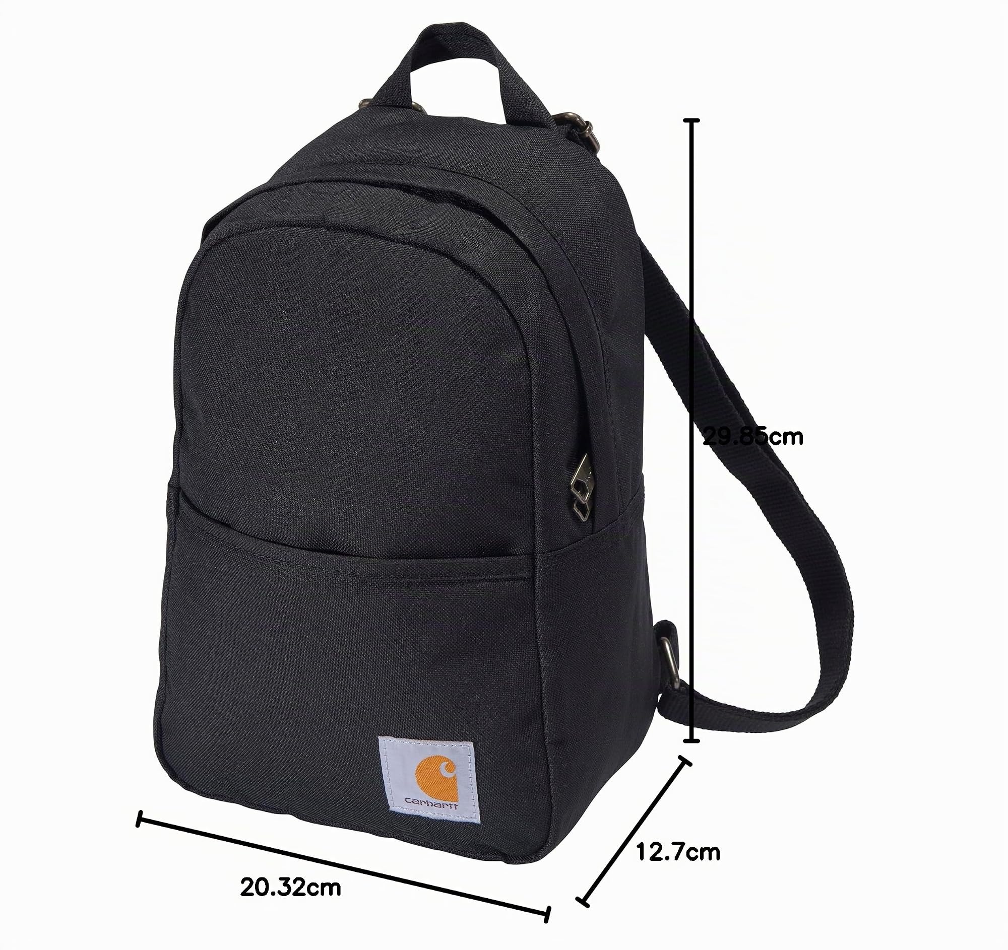 Carhartt Klassischer Mini-Rucksack, strapazierfähiger, wasserabweisender Rucksack mit verstellbaren Schulterriemen