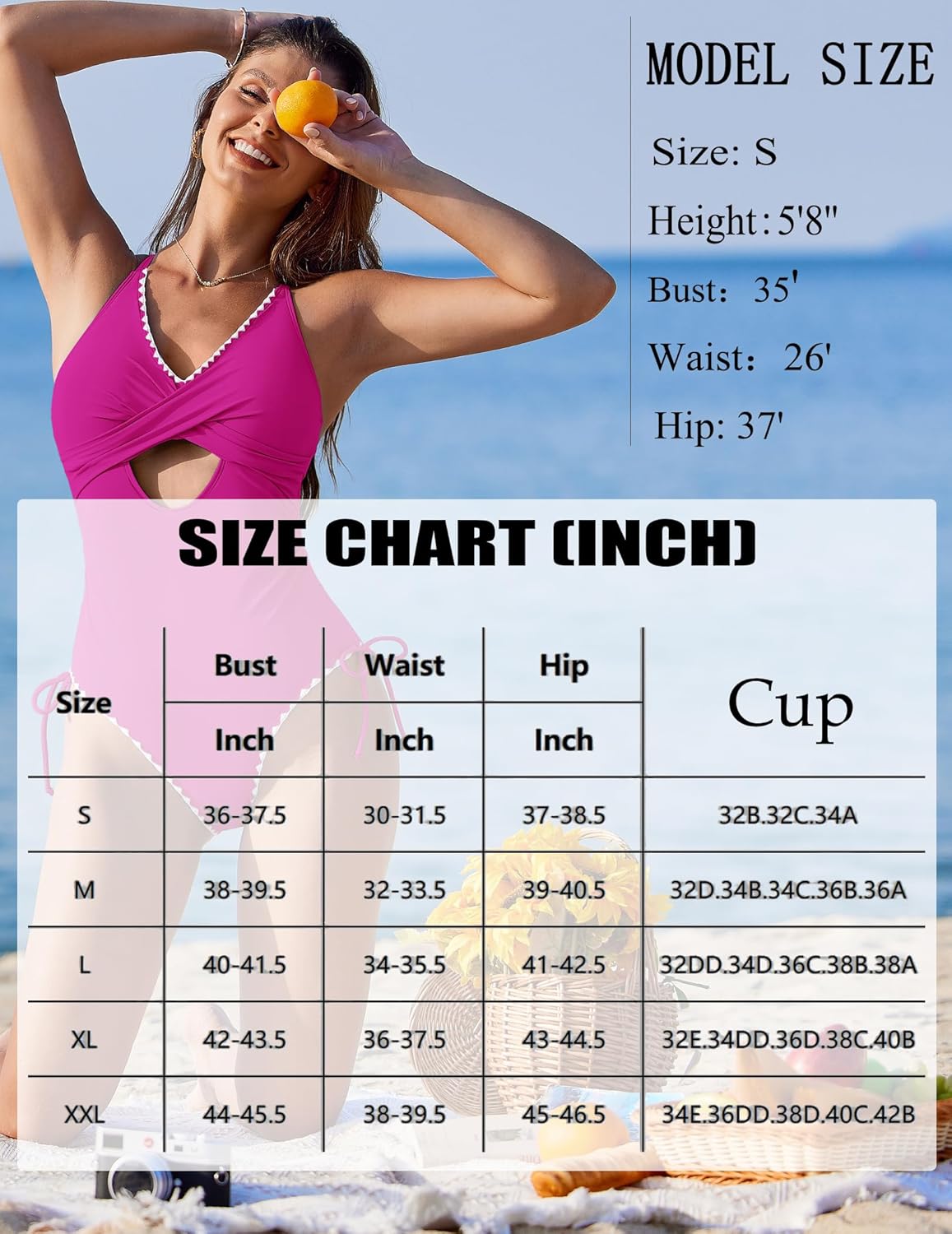 AI'MAGE Women One Piece Swimsuit 2025 Tummy Control Cutout Bathing Suit Wrap Tie Back Swimwear Shell Stitched - Image 6