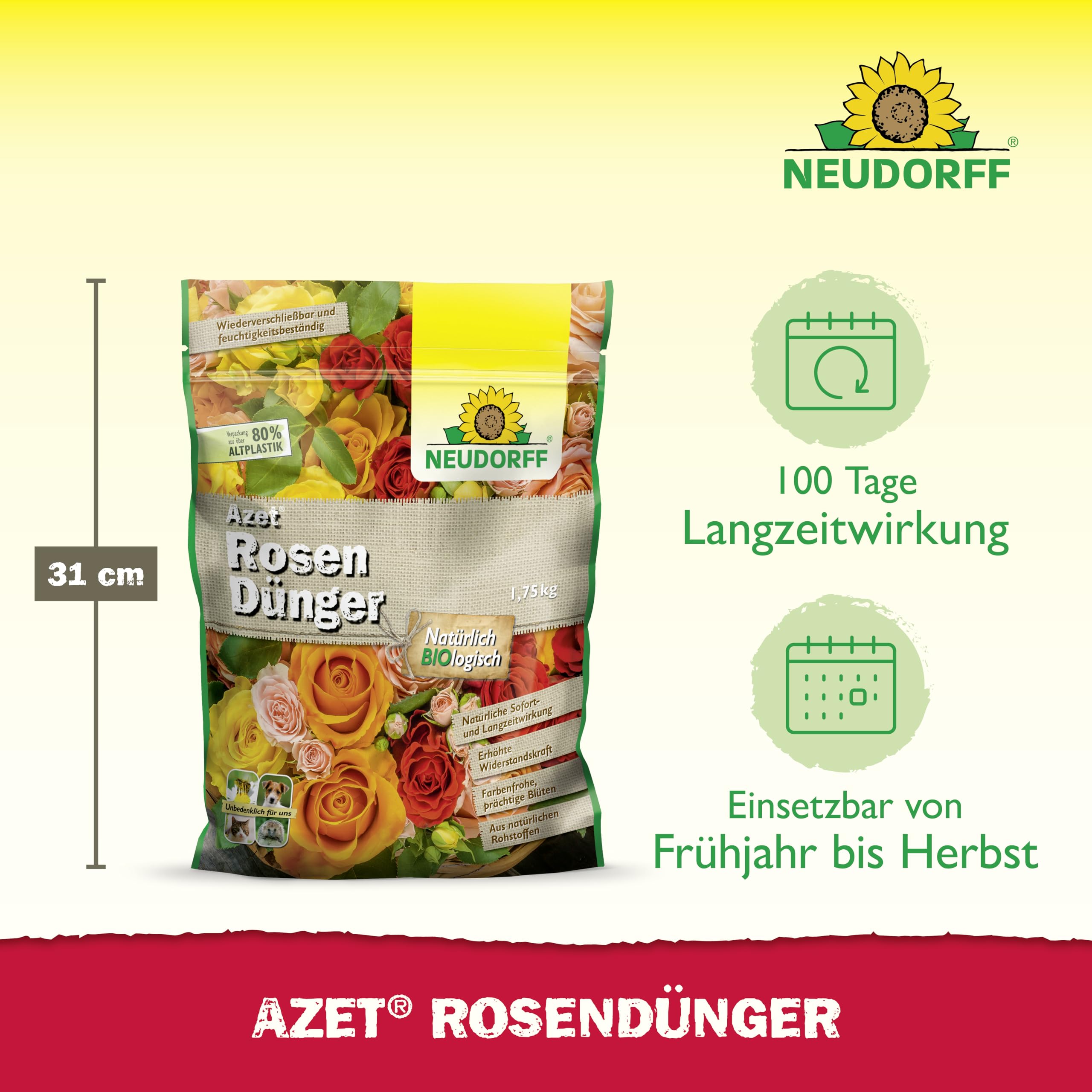 Neudorff Engrais pour rosiers 1,75kg 1201