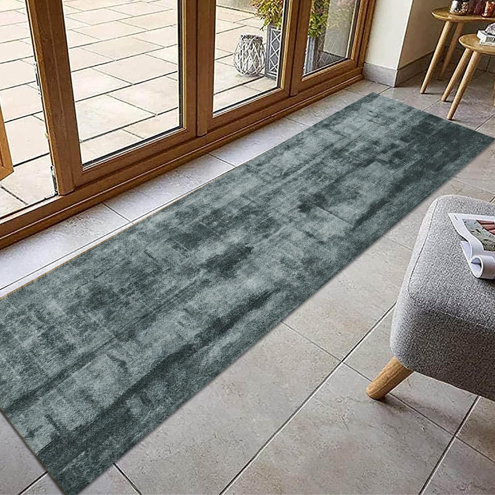 Tapis de couloir antidérapant violet pour entrée, longueur personnalisée, 100 cm à 6 m, tapis de cuisine durable et élégant - 80 x 150 cm