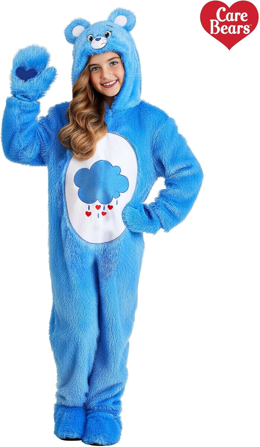 Care Bear Grumpy Bear Onesie for Kids | Classic 80s Cartoon Character | Perfect for Halloween or Pretend Play