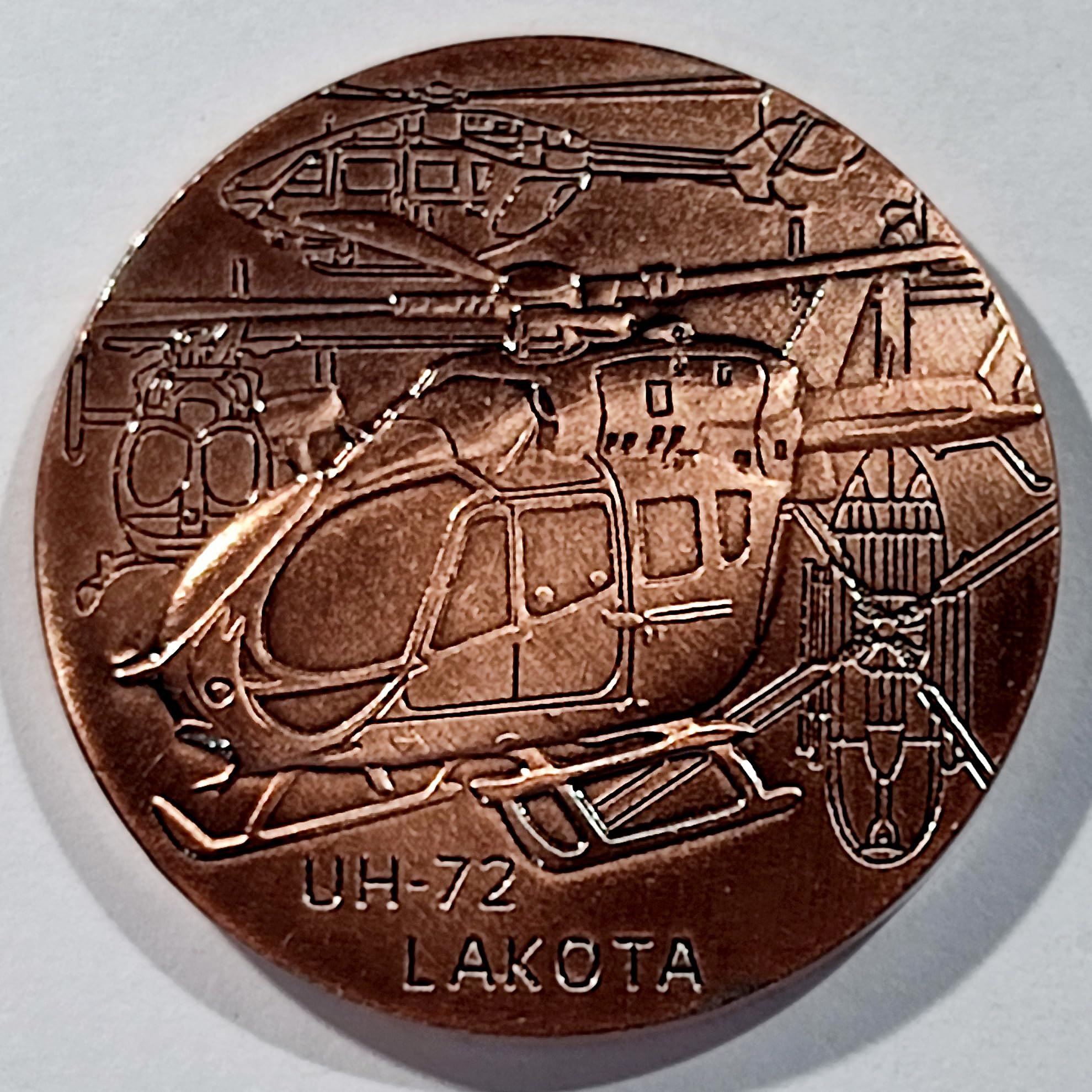SPART - UH-72 Lakota Helicopter Military Challenge Token Coin - Art Prophecy Culture Challenge Coin - Decorative Showpiece - Souvenir Medal