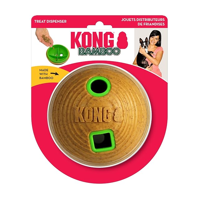 Foto 3 de 6 de KONG Juguetes Para Morder Para Perros Bamboo Feeder Ball