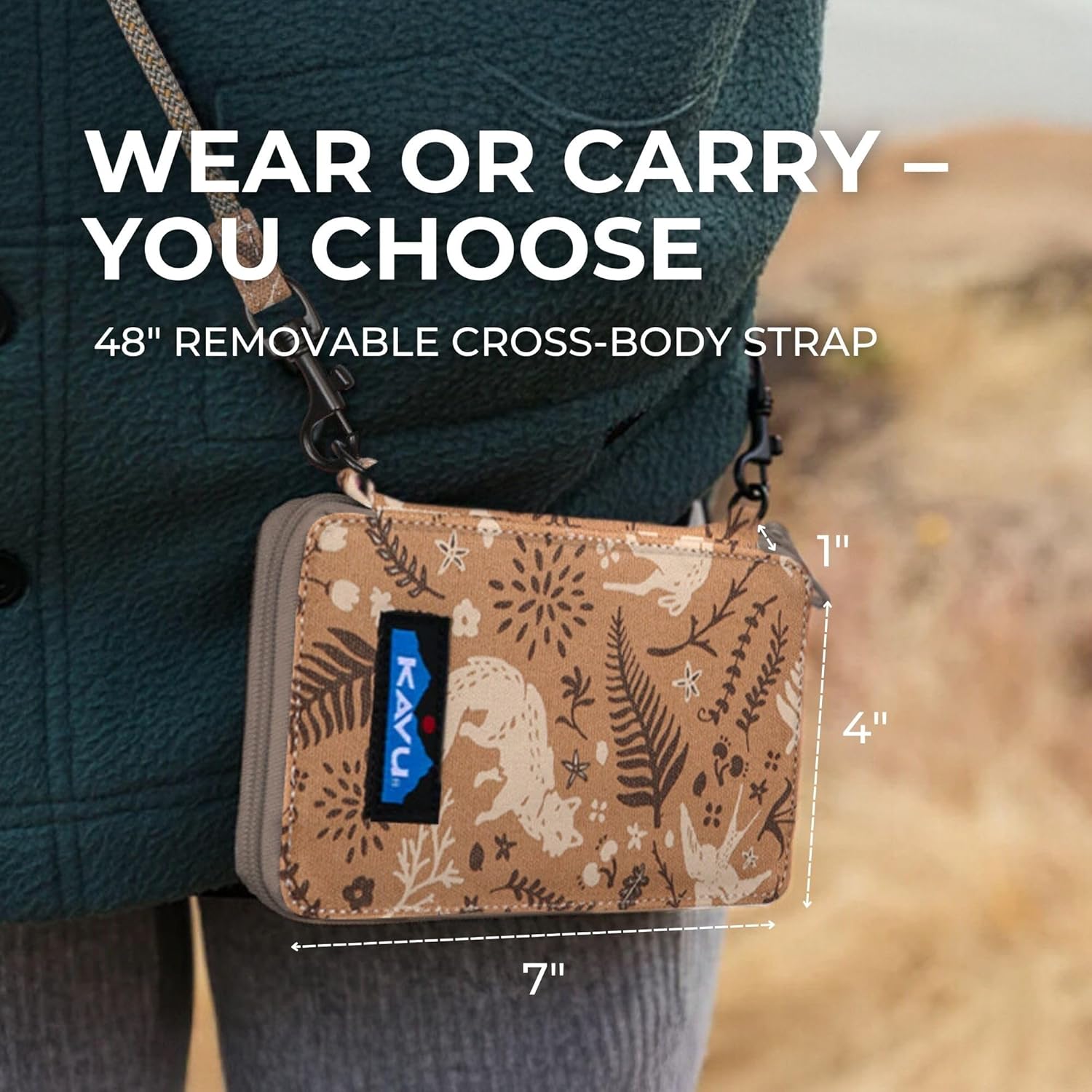 KAVU Go Time Bi-Fold Crossbody Wallet with Rope Strap - Image 5