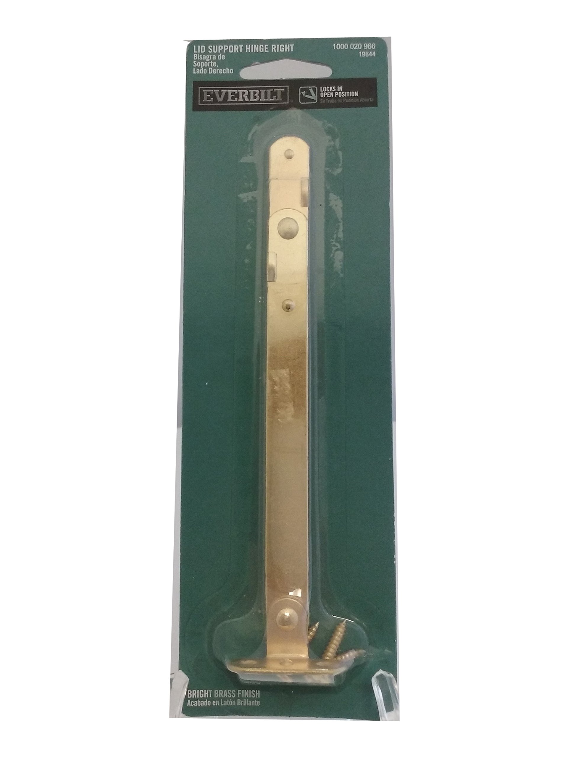 EverbiltBright Brass Lid Support Right Hand Hinges